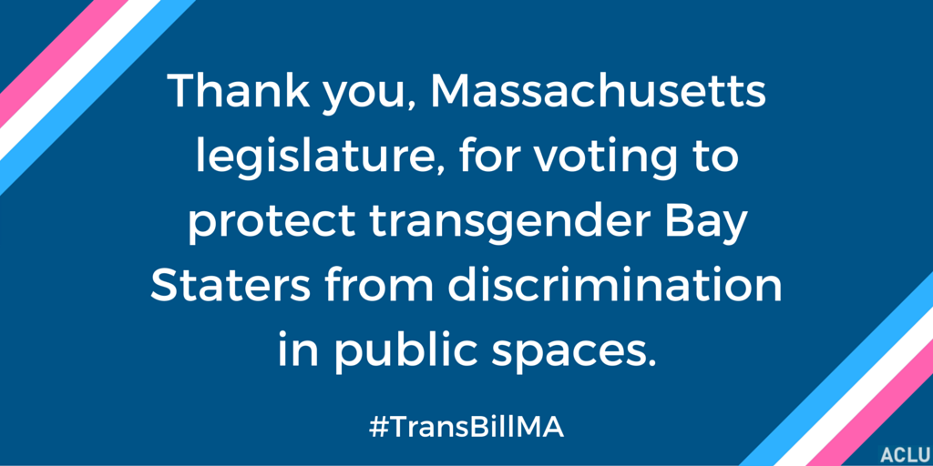 Thank you Massachusetts Legislature