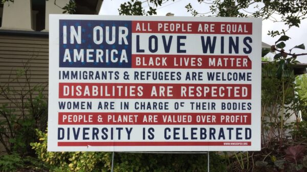 In our America Lawn Sign