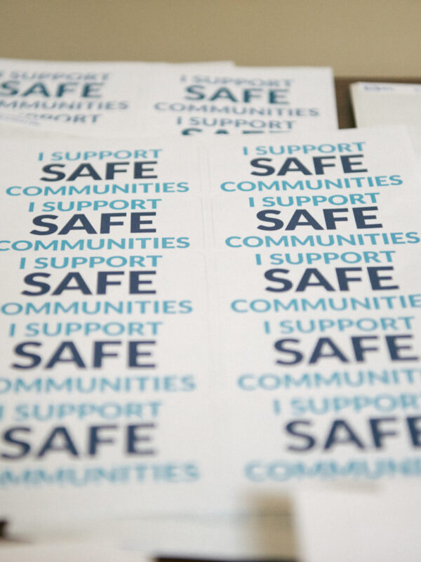 Safe Communities Act Stickers