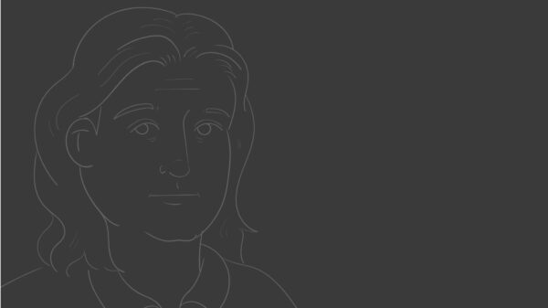 Cartoon sketch of Sonja Farak