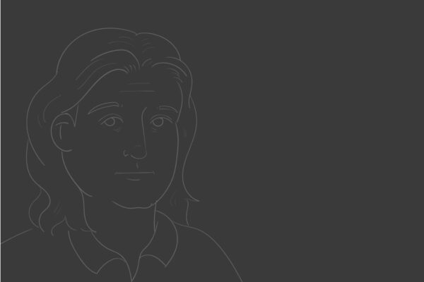 Cartoon sketch of Sonja Farak