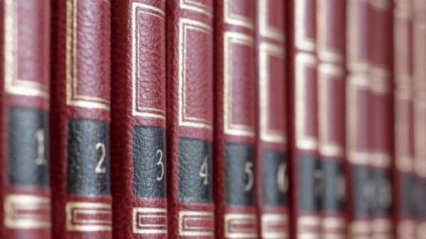 Law Books Bookshelf Stock