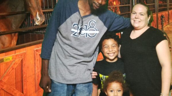 ACLU of Massachusetts client Clayton Gordon and his family in 2018