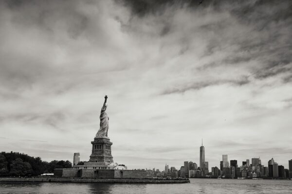 Statue of Liberty in Black and White