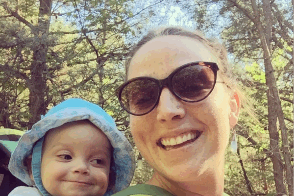 Madelyn Linsenmer and her son Ayden