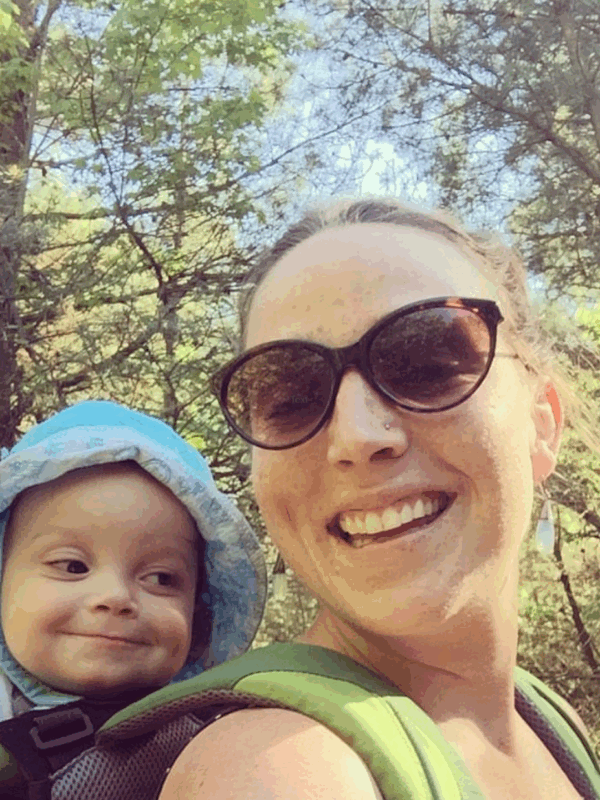 Madelyn Linsenmer and her son Ayden