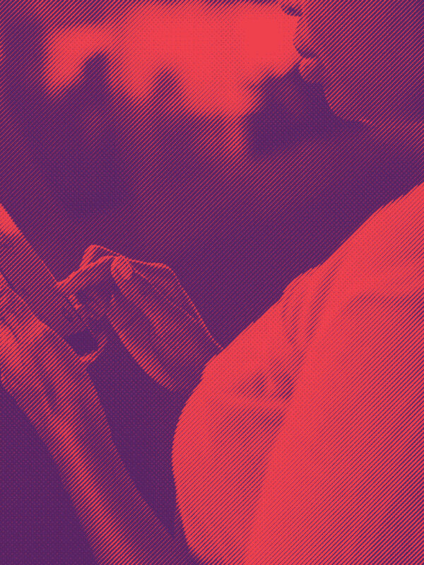 Woman holding cell phone