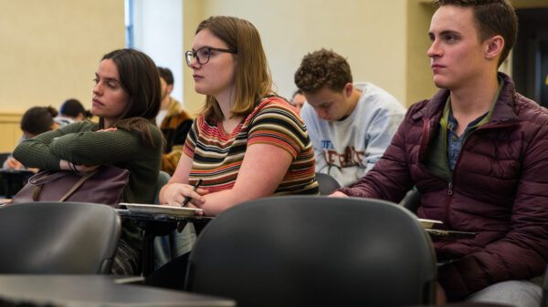 Volunteers take notes in an ACLU volunteer training