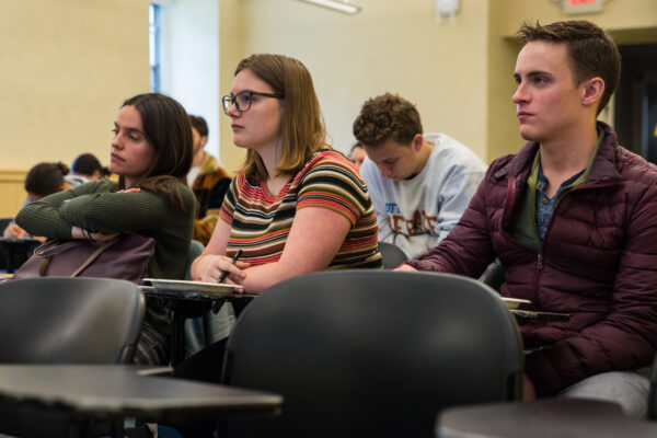 Volunteers take notes in an ACLU volunteer training