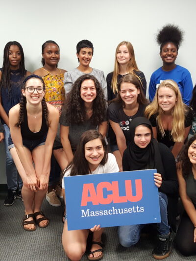 Members of the ACLU of Massachusetts 2018 Youth Summit