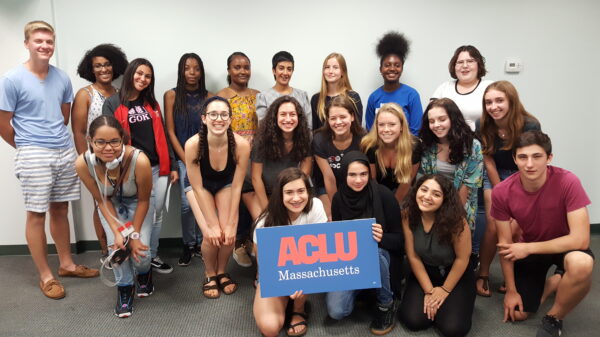 Members of the ACLU of Massachusetts 2018 Youth Summit