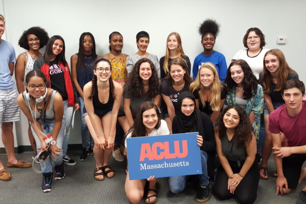 Members of the ACLU of Massachusetts 2018 Youth Summit