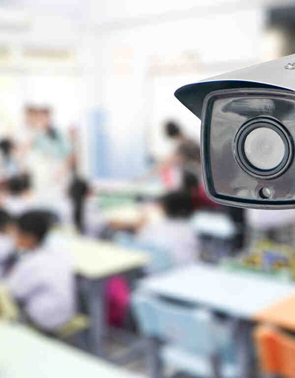 surveillance camera in classroom