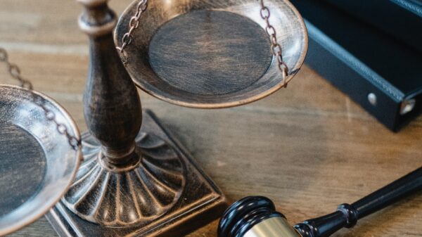 scales of justice and gavel