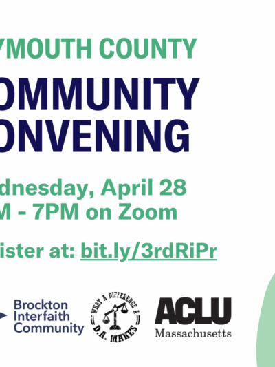 Plymouth Community Convening Wednesday April 28 at 5PM on Zoom