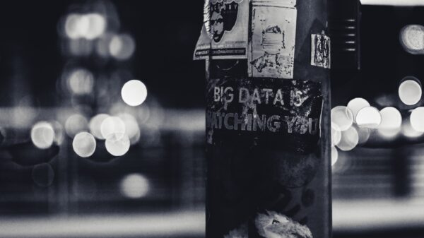 Big Data is Watching You Stock Photo