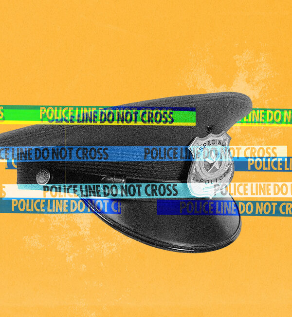 Police car with sirens