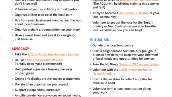 We The Powerful Take Action List