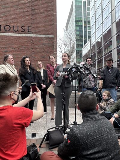 Adriana Lafaille, Managing Attorney at the ACLU of Massachusetts.