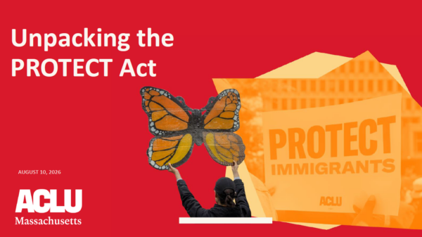 Intro slide of webinar presentation: Unpacking the PROTECT Act