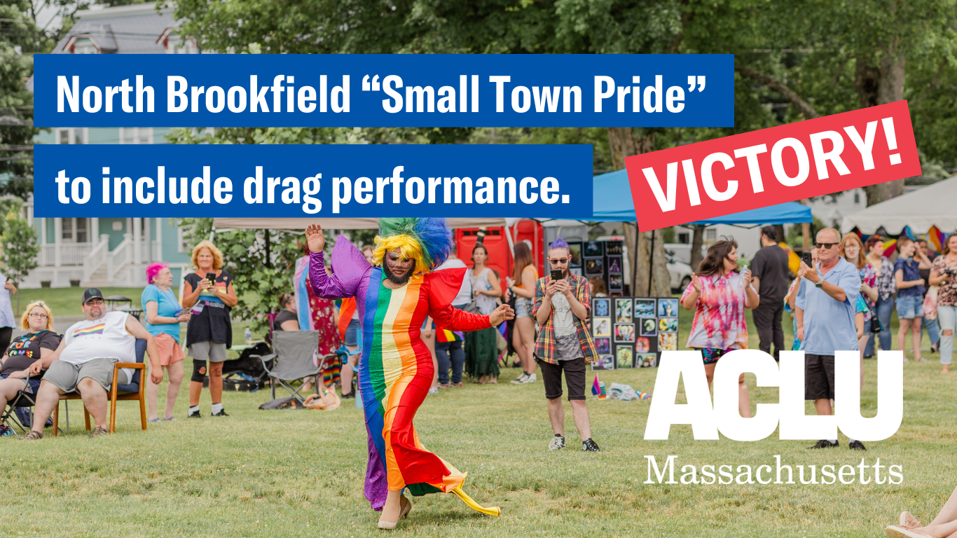North Brookfield “Small Town Pride” to include drag performance, after ACLU of Massachusetts demand .png