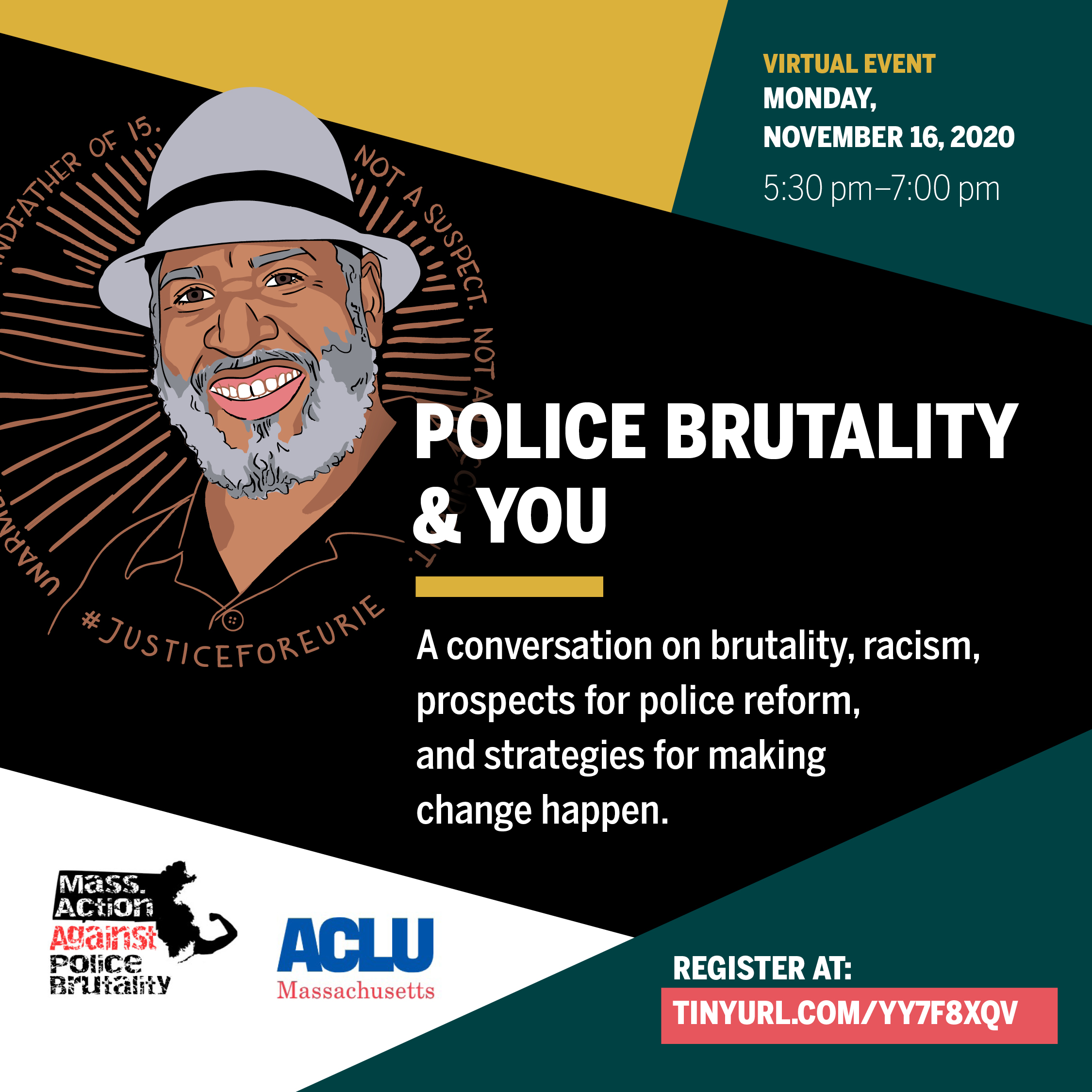 Police Brutality and You A conversation on brutality, racism, prospects for police reform, and strategies for making change happen.