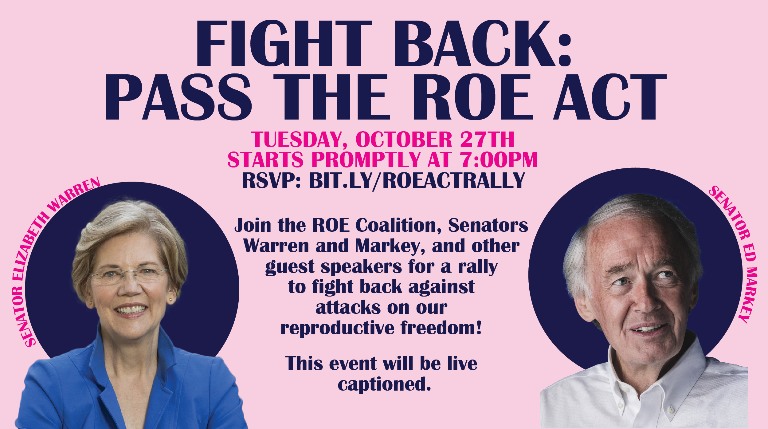 Fight Back: Pass the ROE Act October 27 7PM