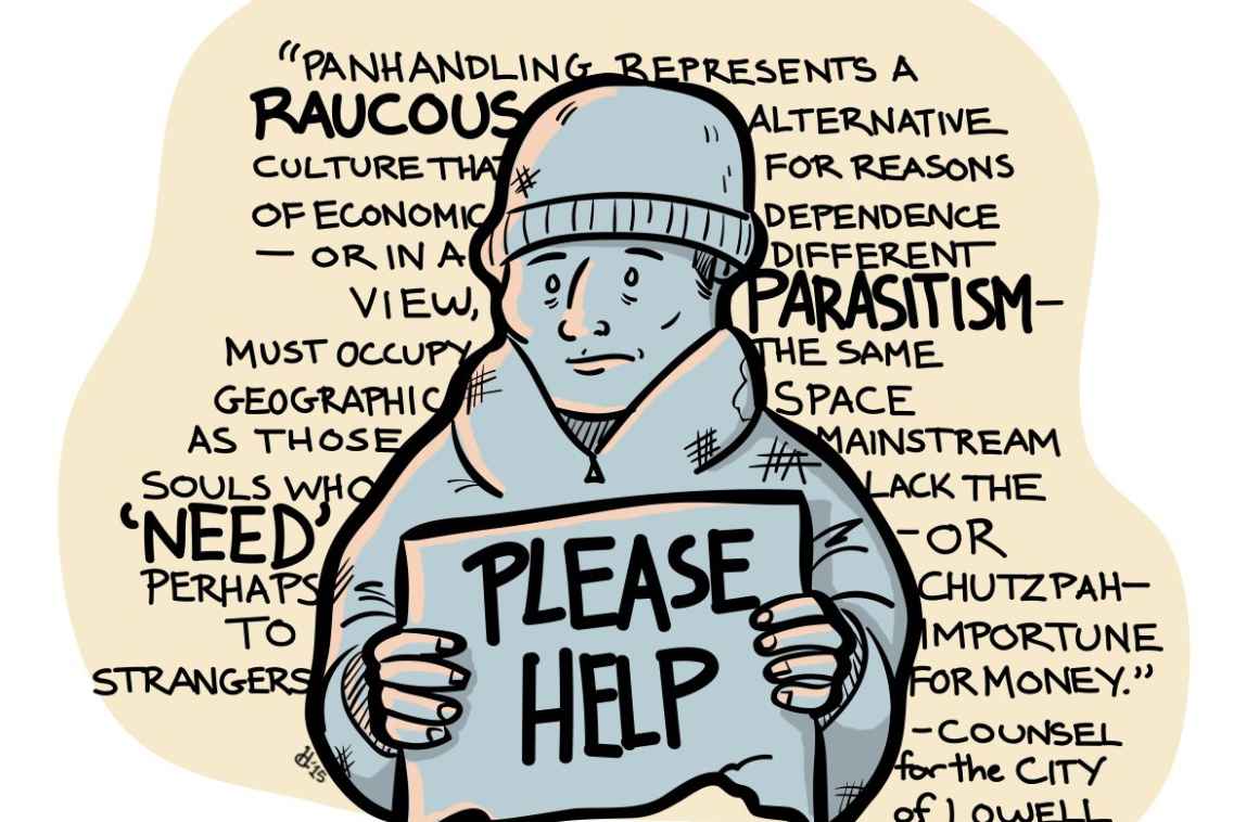 Panhandling Comic by Hallie Pope