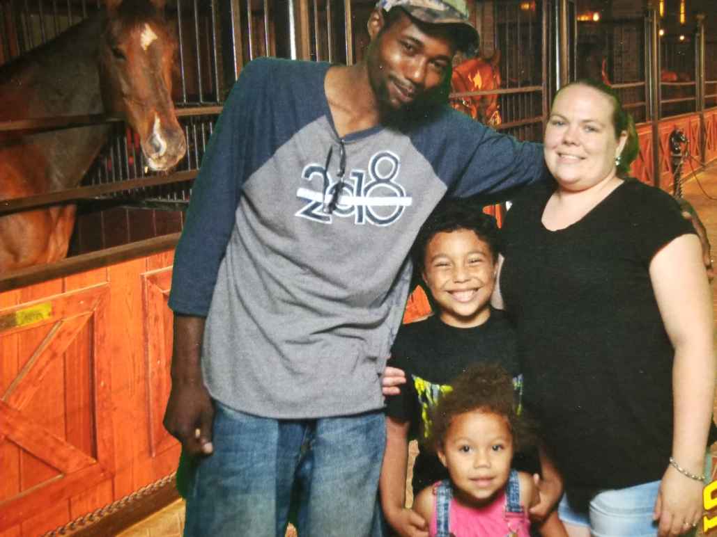 ACLU of Massachusetts client Clayton Gordon and his family in 2018