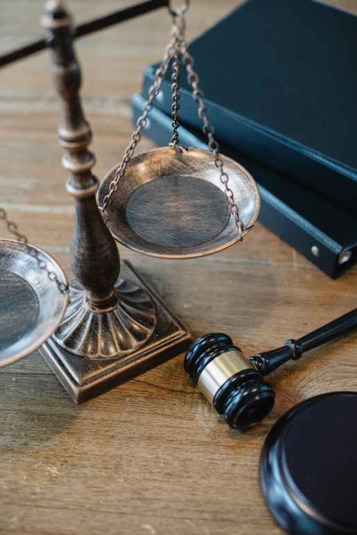 scales of justice and gavel