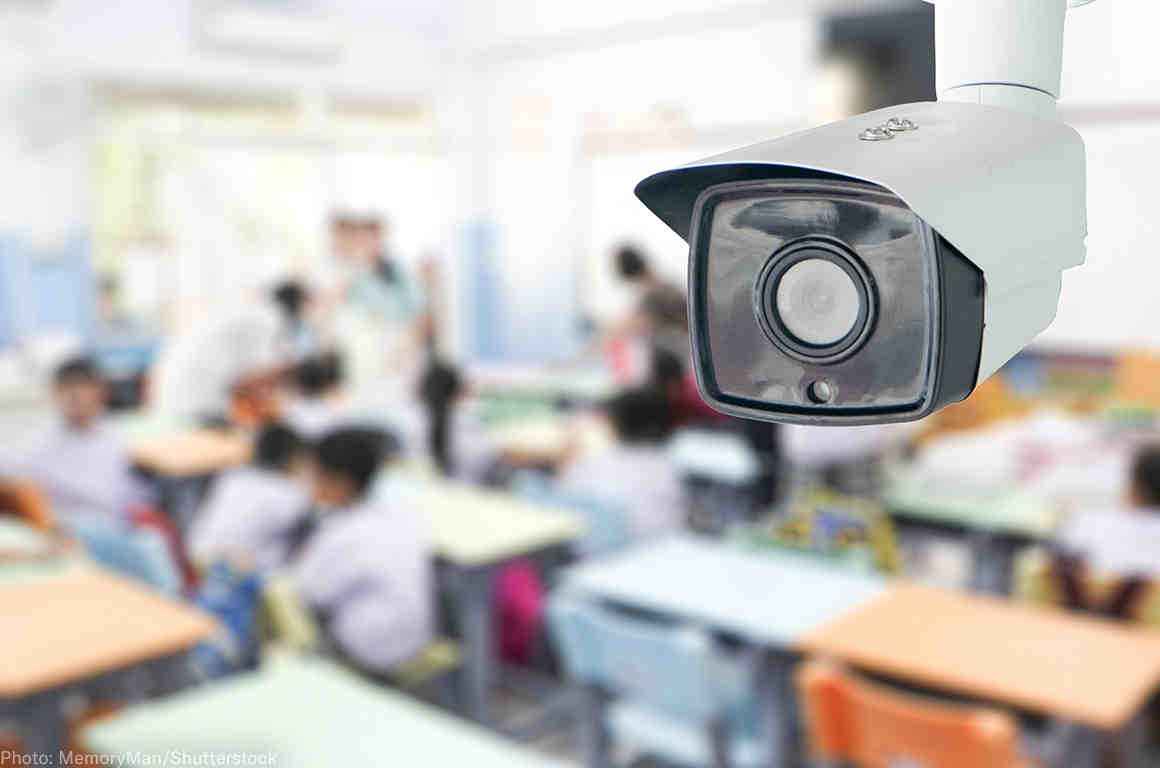 surveillance camera in classroom