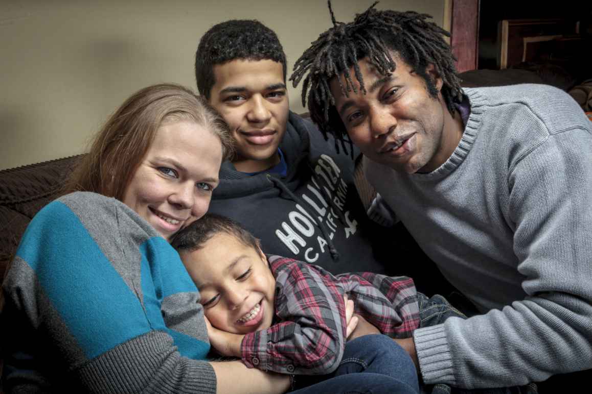 Clayton Gordon and his family