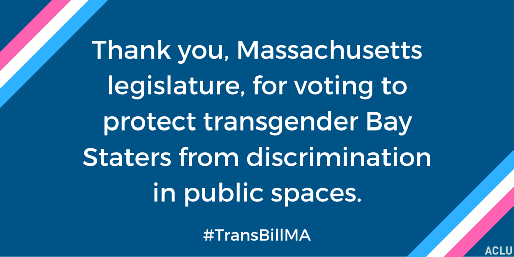 Thank you Massachusetts Legislature 