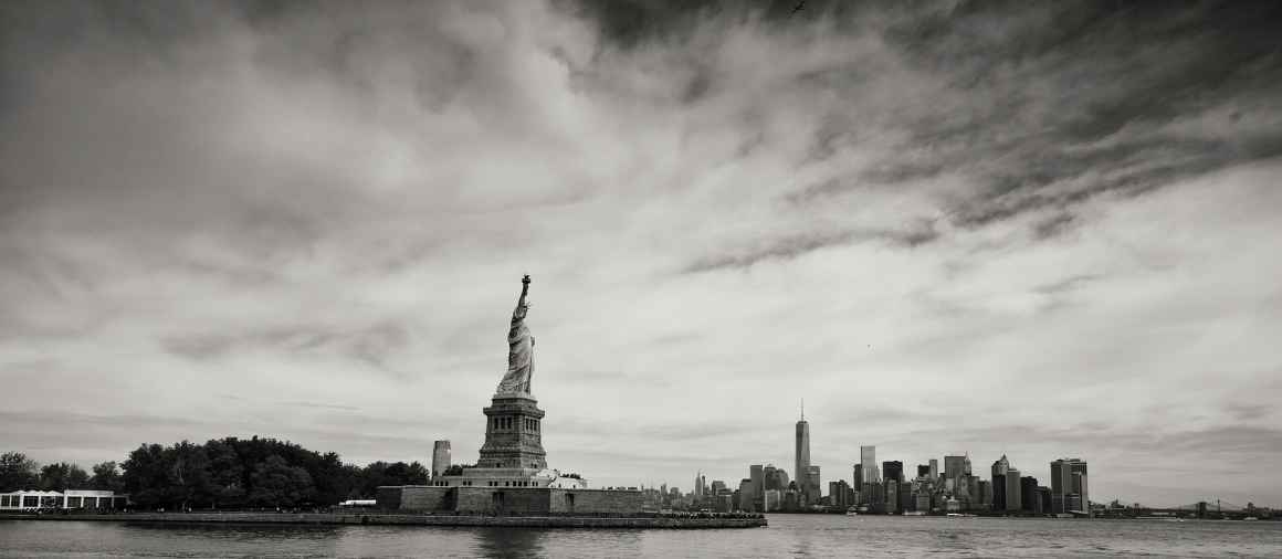 Statue of Liberty in Black and White