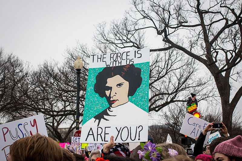 DC Women&#039;s March The Force is With Us Poster Sign