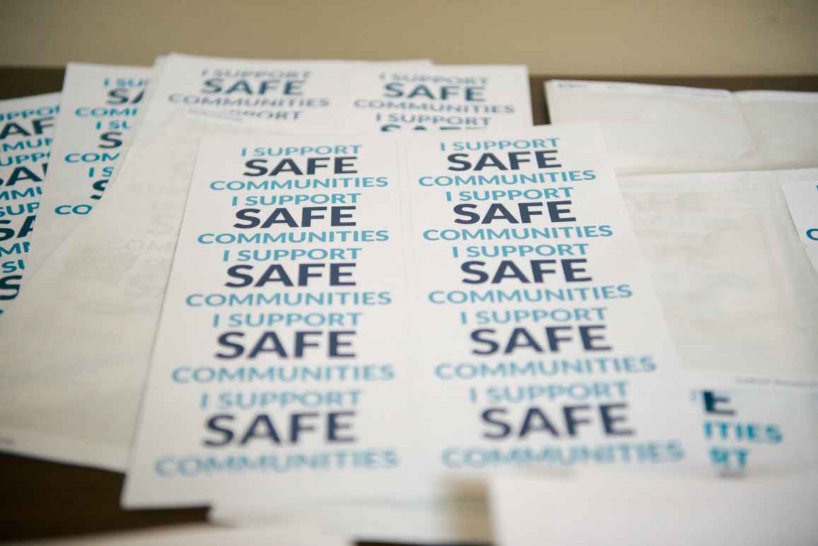 Safe Communities Act Stickers