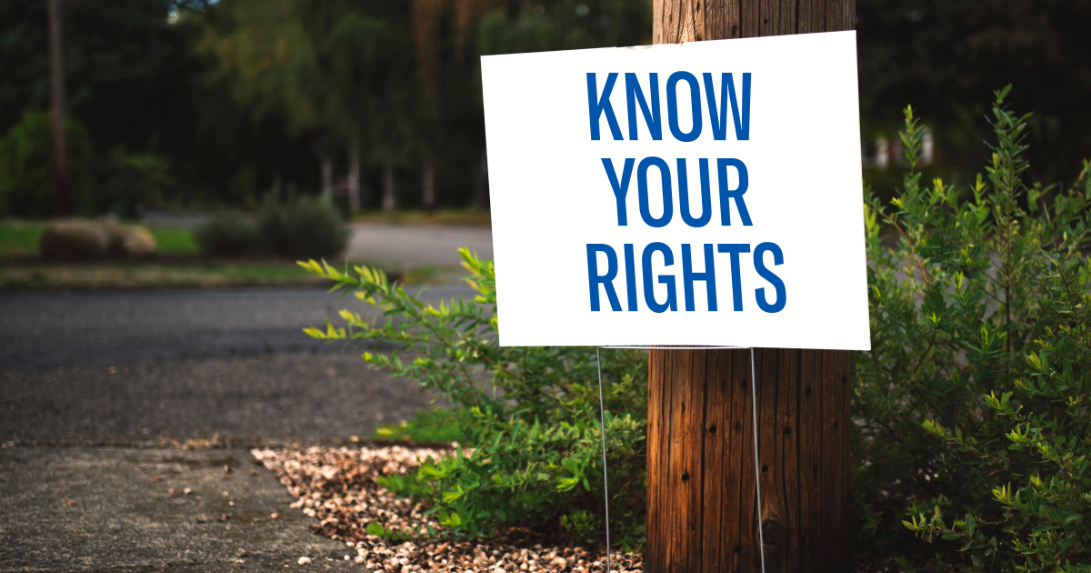 Know Your Rights Political Signs On Private Property Aclu
