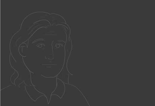 Cartoon sketch of Sonja Farak