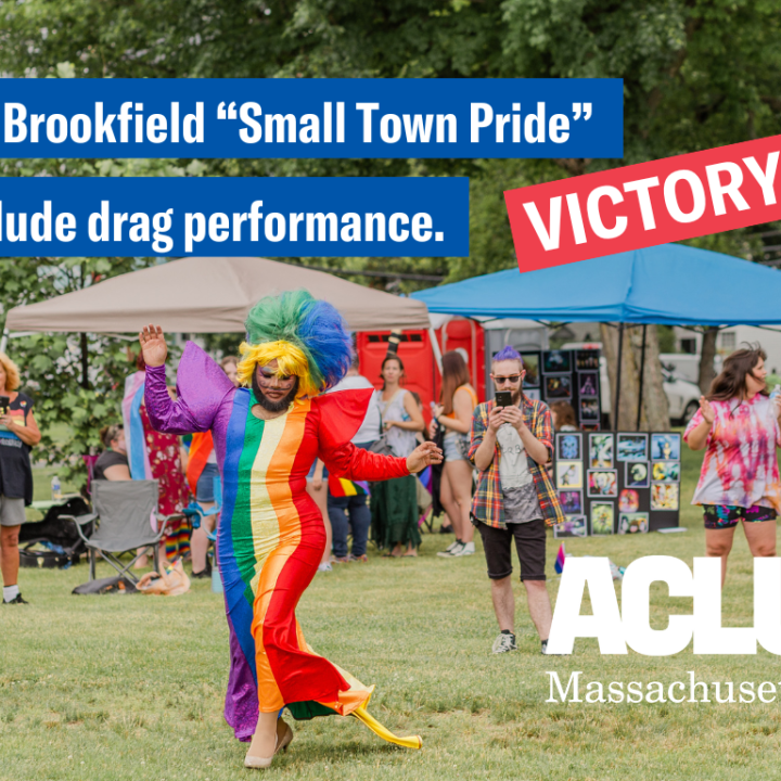 North Brookfield “Small Town Pride” to include drag performance, after ACLU of Massachusetts demand -Press Release Image.png